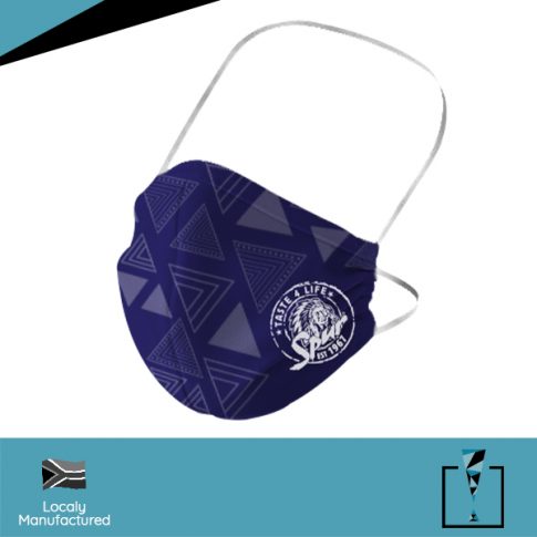 Spur Navy Pattern Mask