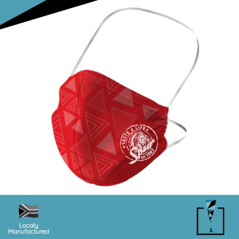 Spur Red Pattern Mask